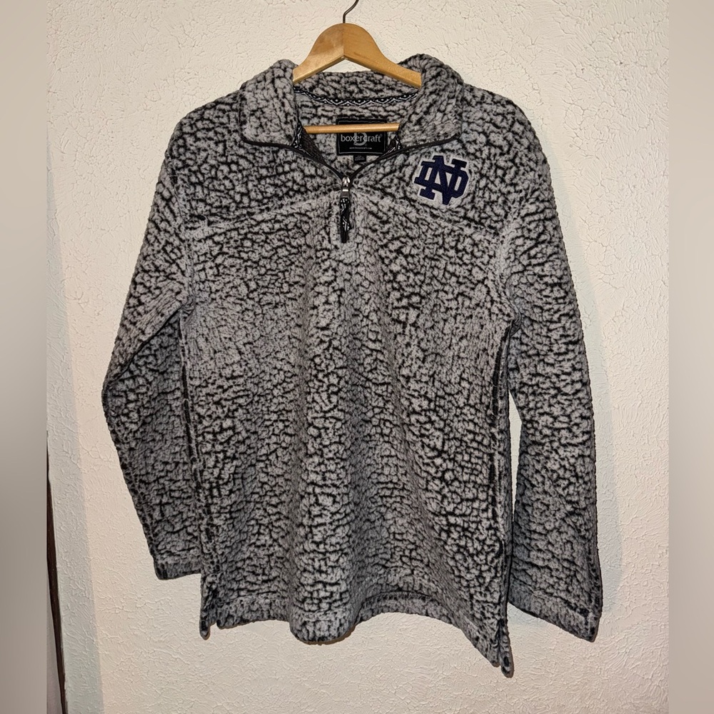 Notre Dame boxer craft sweatshirt